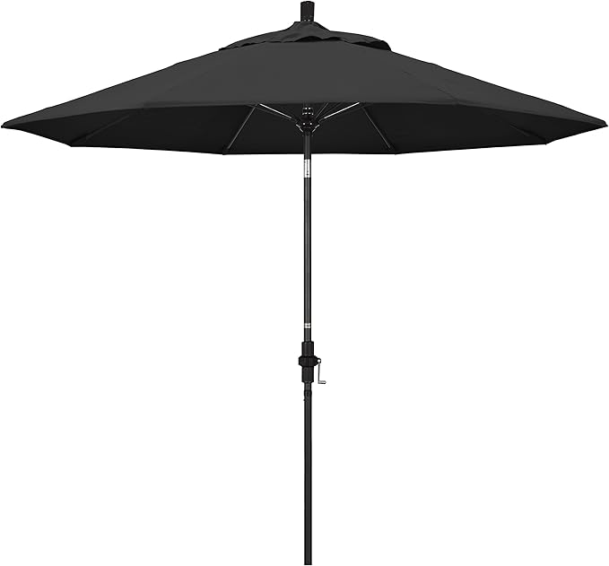 California Umbrella 9' Round Aluminum Pole Fiberglass Rib Market Umbrella