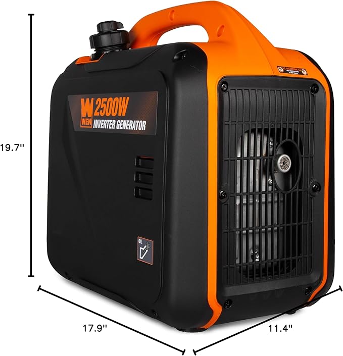WEN 2500-Watt Inverter Generator, Quiet, Portable, and Lightweight with Fuel Shut Off and CO Watchdog (56250iX)