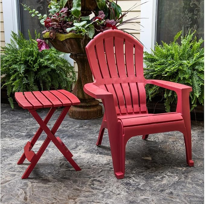 Adams Manufacturing 8510-95-3700 Quick-Fold Side Table, Merlot