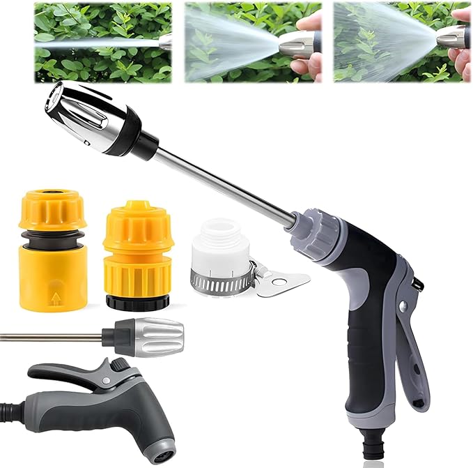 Pressure Washer Gun,2026 New Cordless Pressure Washer, with Spray Nozzle, Turn Any Hose Into A High-Pressure Water Jet,with 360° Rotating for Three Spray Modes