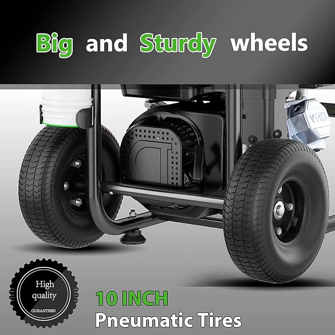 4200PSI Gas Pressure Washer, 4.0GPM Power Washer Gas Powered with 212CC Engine, 5 Nozzles, 25ft Hose & 0.5Gal Soap Tank - for Home, Car, Driveways, EPA/CARB/ETL Compliant 20FT x 1/4 (Black)