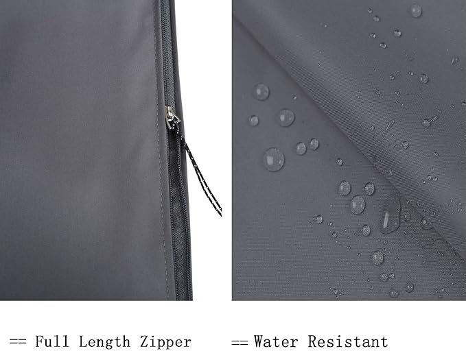 Umbrella Cover for 6ft to 9ft Patio Umbrellas, Waterproof and Durable Market Umbrella Cover with Zipper and Rod