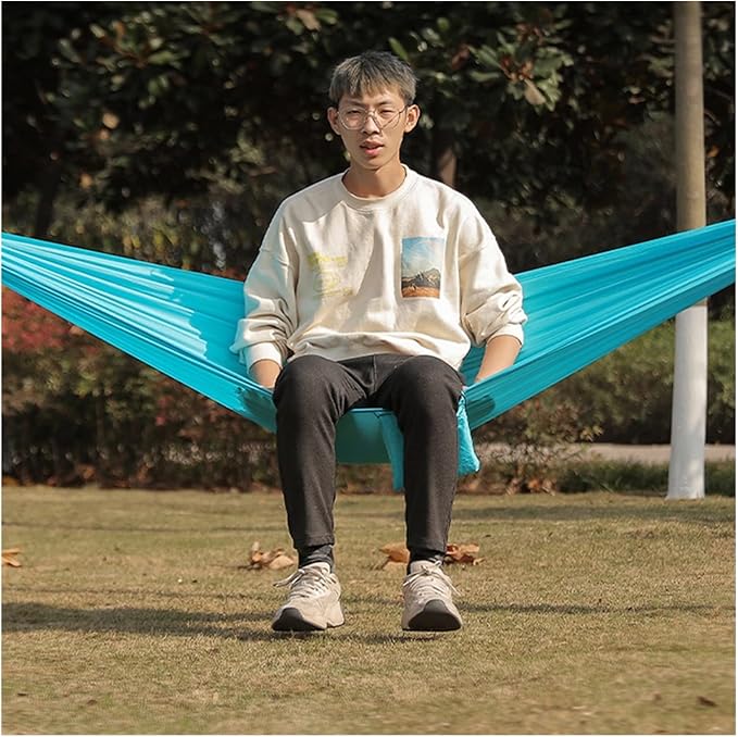 Swing Set Nylon Hammock with Tear Resistant, Portable Single Hammock, Durable, Breathable, Long Lasting, for Outdoors Swing Seat (Color : Fruit Green)