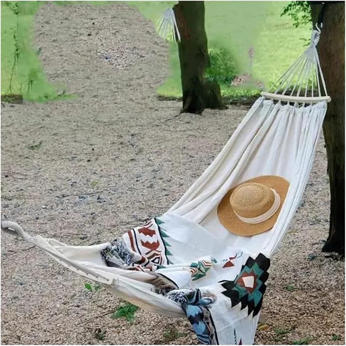 Hammocks, Camp Swings Hammock Garden Travel Sleeping Rest Balcony Hammock Patio Portable Camp Supplies,for Outside(Blue,Double)