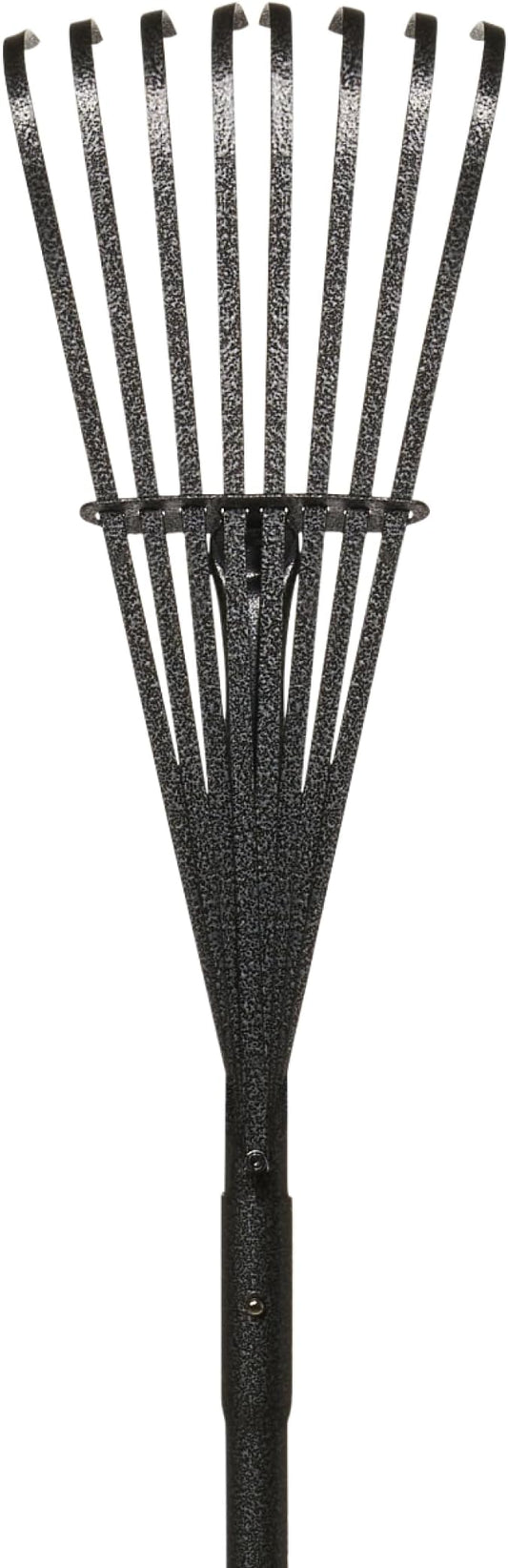 Yard Butler ILT-8 World’s Greatest Rake 8” Wide Shrub Rake Garden Rake for Lawncare - Convenient Garden Cleaning Accessory - Lightweight Handle - Steel Tines - Easy to Maneuver