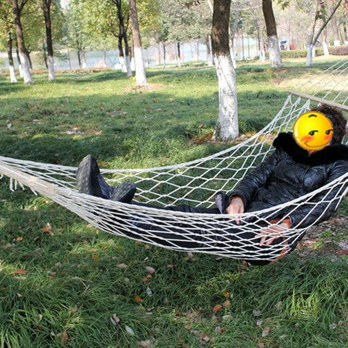 Portable Mesh Hammock Hanging Swing Garden Decoration Camping Travel