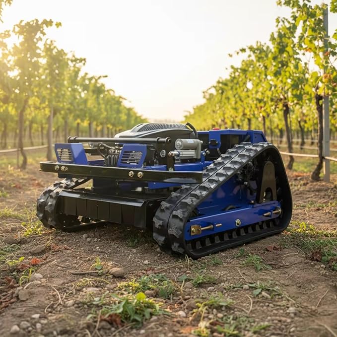 Professional Industrial Grade 196cc Gasoline Self Propelled High Power Remote Control Lawn Mower for Garden Maintenance