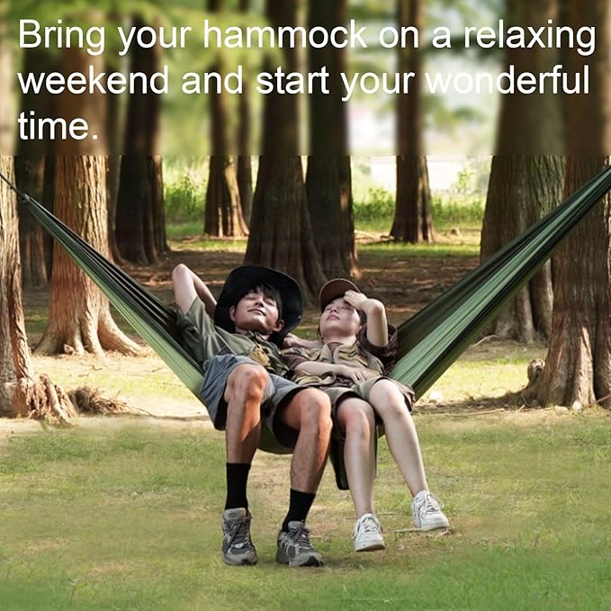 Polyester Hammock Multipurpose Outdoor Camping Lightweight Portable Tree Hanging Load-Bearing Hammock(CH)