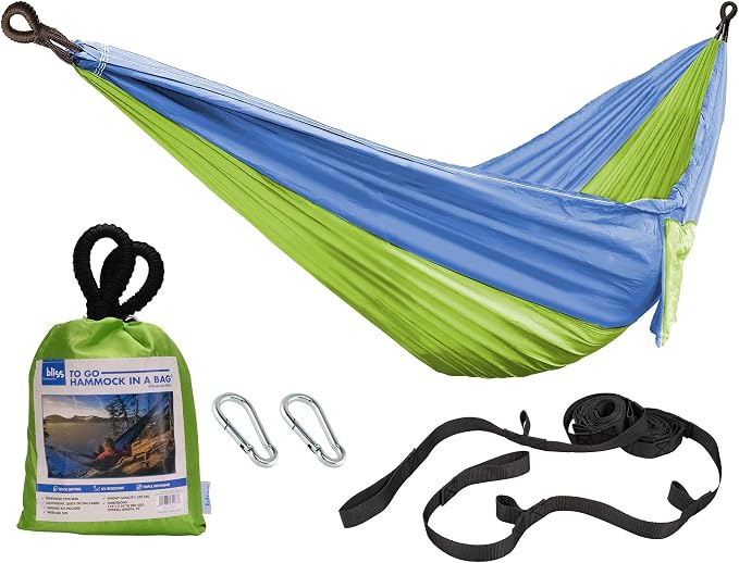 Bliss Hammocks BH-406XLS-MM Hammock in a Bag w/ Adjustable Tree Straps, 54-in. Wide, Weather & UV Resistant, 350 Lb. Capacity (Mermaid)