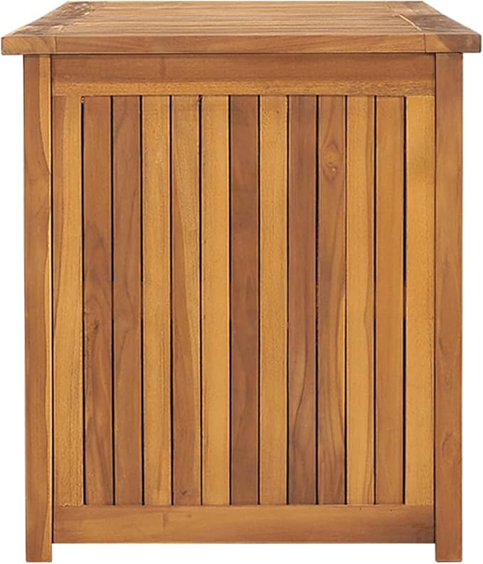Bopdu Outdoor Storage Box 59.1"x19.7"x21.7", Solid Wood Indoor Outdoor Patio Storage Waterproof Deck Boxes Garden Deck Storage Container