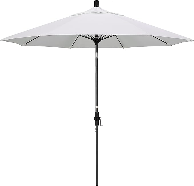 California Umbrella 9' Round Aluminum Pole Fiberglass Rib Market Umbrella