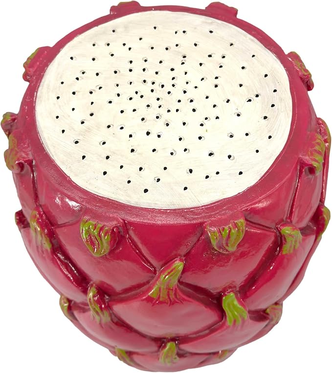 Galt International 18" Dragonfruit Tropical Fruit Stool Side Vibrant Table Home Decor Plant Stand Garden Indoor Outdoor Decorations