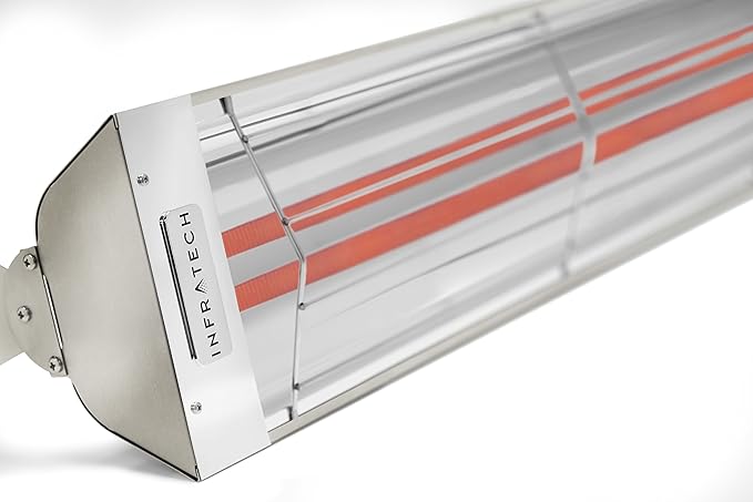 Infratech WD6024SS Dual Element 6,000 Watt Electric Patio Heater, Choose Finish: Stainless Steel