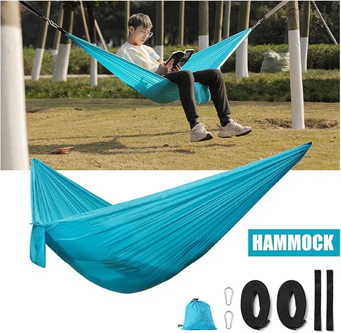 Swing Set Nylon Hammock with Tear Resistant, Portable Single Hammock, Durable, Breathable, Long Lasting, for Outdoors Swing Seat (Color : Army Green)