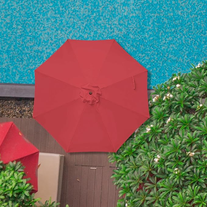 Patio Umbrella 9 ft Replacement Canopy for 8 Ribs-Canopy Only