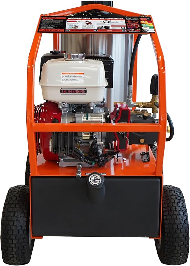 Easy-Kleen Hot Water Pressure Washer Gasoline Powered with a Diesel Burner 3.5GPM 4000PSI 13 HP Engine