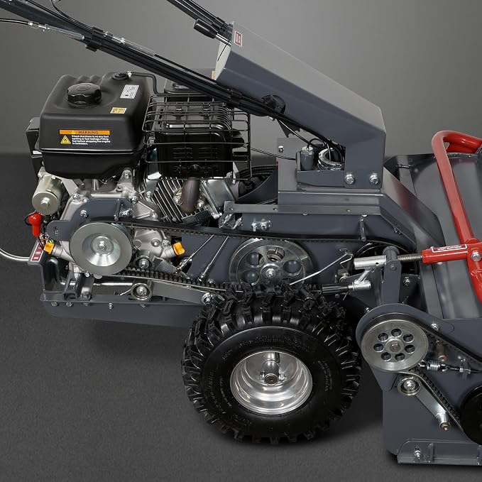 MechMaxx 27" Walk Behind Flail Mower, 10HP 302cc, Self-Propelled, Wheeled, Electric Start, SFM27W