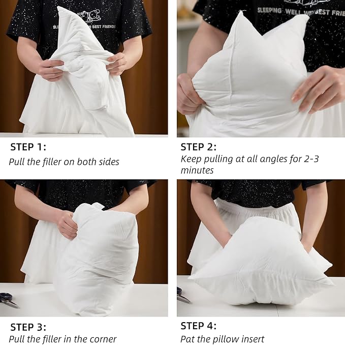 MIULEE Set of 2 Outdoor Waterproof Pillow Covers Blend Throw Pillow Inserts for Sofa Bedroom Living Room 18 x 18 Inch 45 x 45 cm Yellow