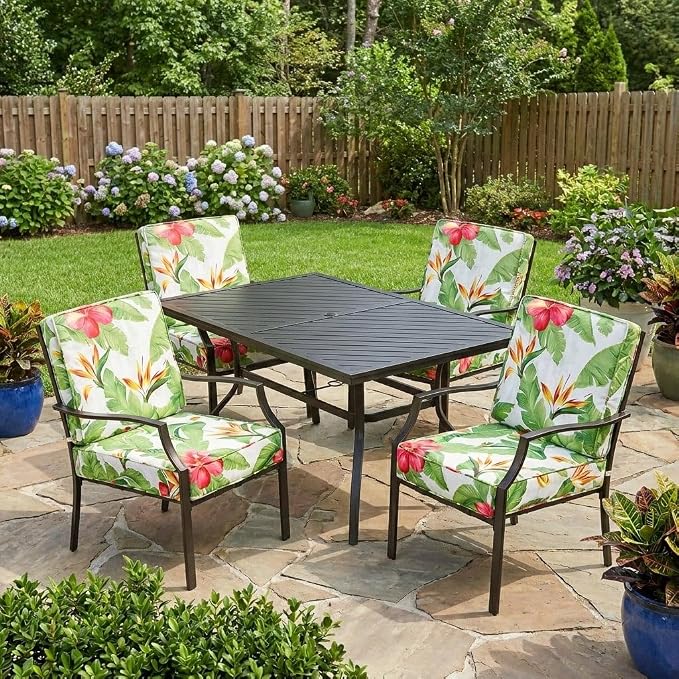 BrylaneHome Bh Outdoor Performance 2-Section Deep Seating Cushion - Poppy Blue