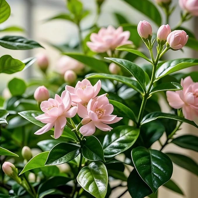 Jasmine Flower Seeds for Planting, 150pcs Perennial Fragrant Climbing Jasmine Flower Seeds Plants, Non-GMO Heirloom Beauty Windmill Climber Flowers in Home Garden Outdoors