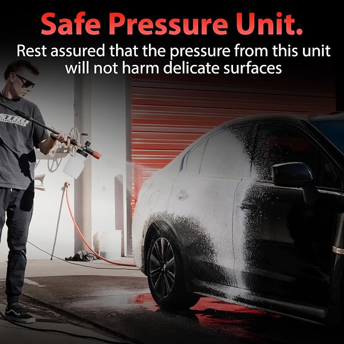 Adam's Polishes Compact Pressure Washer Upgrade Kit - Powerful, Lightweight, Portable Electric Pressure Washer Sprayer | Max 1500 PSI, 1.2 GPM | for Car Home Auto Patio RV Motorcycle & Garage