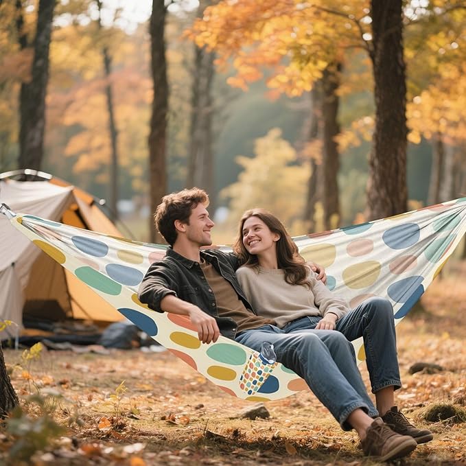 Hammocks for Outside Easter Eggs Camping Hammock Portable Hammocks with Tree Straps and Carry Bag Camping Accessories for Hiking Beach Outdoor