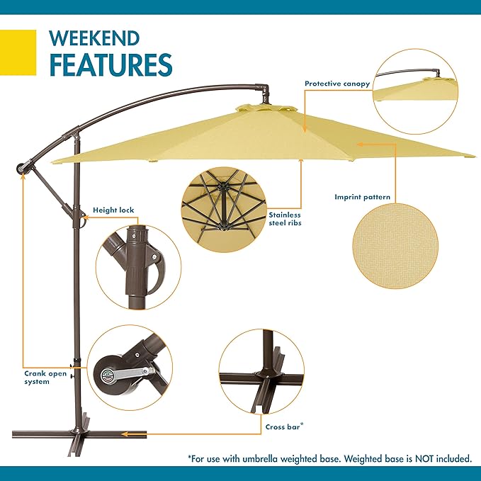 Classic Accessories Duck Covers DUCN2 Weekend Patio Cantilever Umbrella