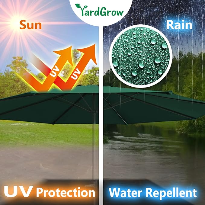 YardGrow 13ft 8 Ribs Umbrella Canopy Replacement for Patio Umbrella, Canopy ONLY, Frame NOT Included