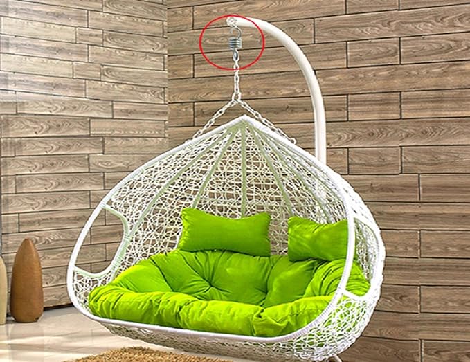 BigTron Hammock Spring, Hardened Galvanized Steel Extension Spring for Hanging Hammock Chairs and Porch Swings, 600lb / 270kg Weight Capacity (2pcs)
