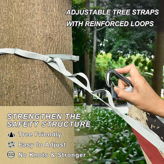 National Vietnam War Veterans Day Outdoor Hammock with Tree Straps Tree Hammock for Outside Beach Patio Garden