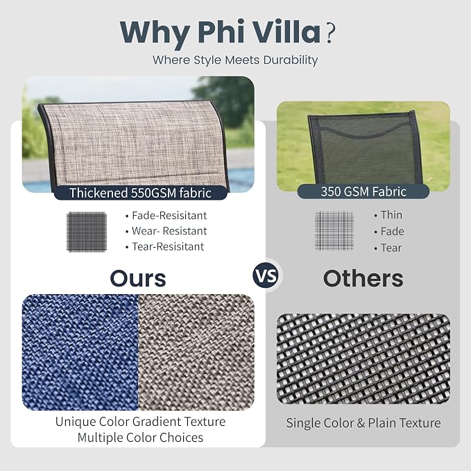 PHI VILLA 9 Piece Outdoor Dining Set W/Swivel Chairs, Grayish Brown | High back padded chairs，All weather reistant, Rectangular metal table, 8 person, Umbrella hole, Patio deck backyard