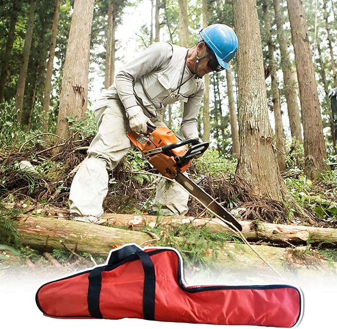 16" Chainsaw Bag Carrying Case, Waterproof Saw Carry Case Compatible for Stihl/Husqvarna 12'',14'',16'',18",20" Chain Saws (16'')