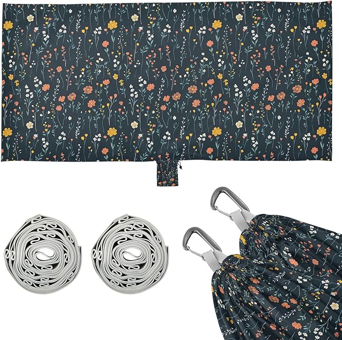 Camping Hammock Outdoor Hammocks for Outside Flowers Field Dark Beach Trees Portable Lightweight with Pockets Tree Straps Indoor