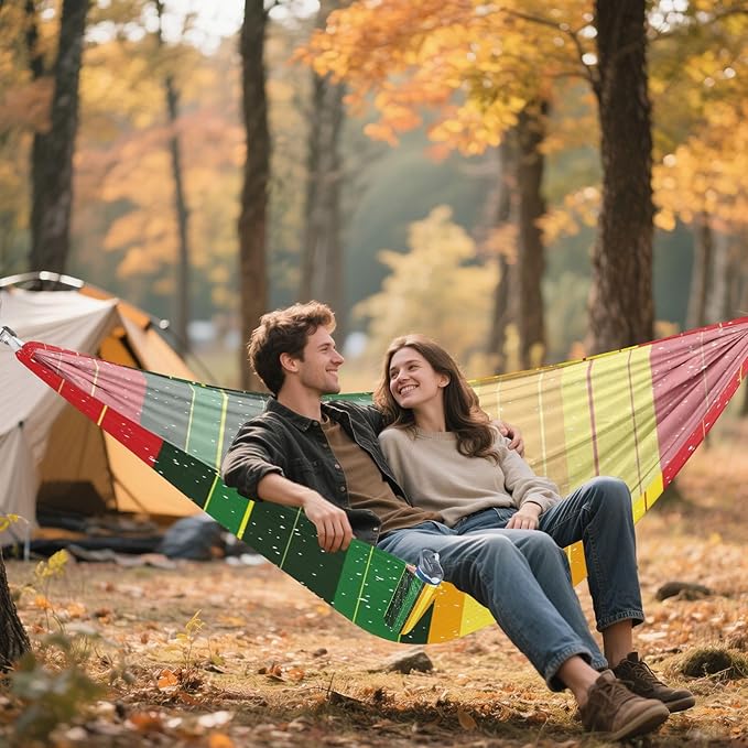 Pride Month Outdoor Hammock with Tree Straps Tree Hammock for Outside Beach Patio Garden