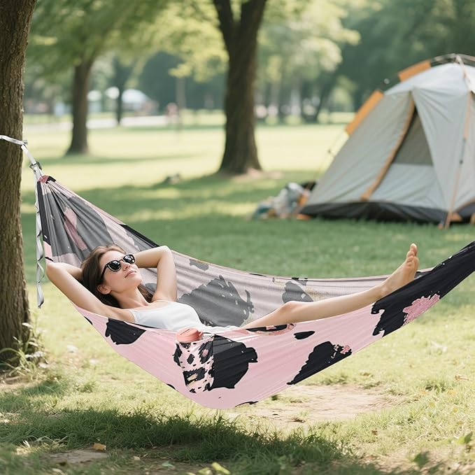 Leopard Print 330lb Capacity Camping Hammocks Tree Hammock for Outside Patio Backyard Poolside capas para la Lluvia