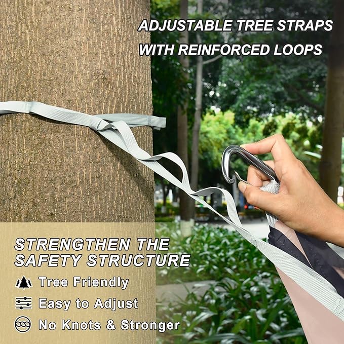 Anime Beauty 3D Outdoor Hammocks with Tree Straps Cloth Hammock for Patio Backyard Lounge Base