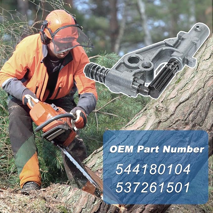 Oil Pump Pressure Line Kit for Husqvarna 455 Rancher 455E 460 461 Chain Saw Replace 544180104, 537261501 & Worm Gear Oiler Pinion