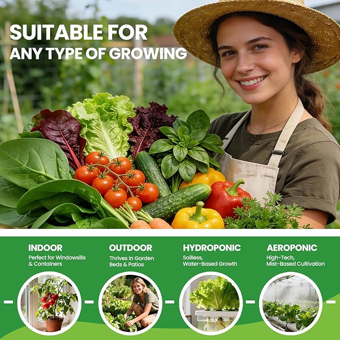 10 Heirloom Seeds Variety Pack - 3200+ Seeds for Planting Vegetables, Indoor Outdoor Garden Seed Starter Kit, Easter Unique Gift for Mother, Women, Mom, Friend, Her