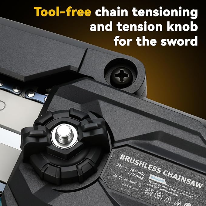 6 Inch Brushless Pole Saw for Dewalt 20V Max Battery (No Battery), Professional Electric Chainsaw with Extension Pole, 15Ft Long Reach for Tree Pruning Hedge Cutting