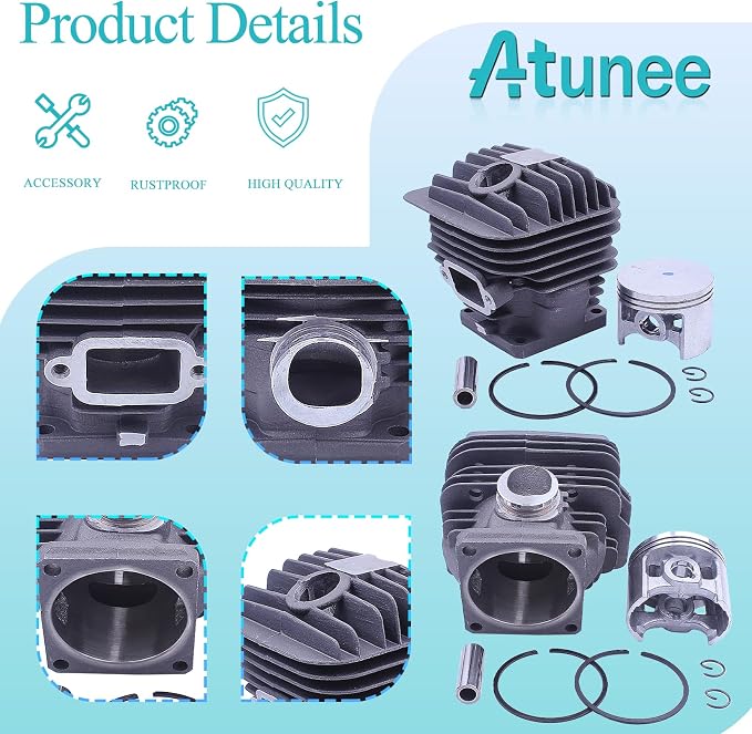 46mm Cylinder Piston Kit for Stihl 029 039 MS290 MS390 Chainsaw Parts with Piston Pin Rings Circlips Replace 1127 020 1210