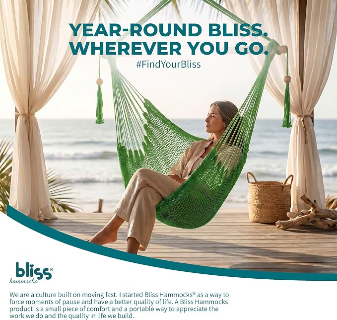 Blissliving Home BHC-412LG Island Rope Chair, Supports up to 265 lbs, Light Green
