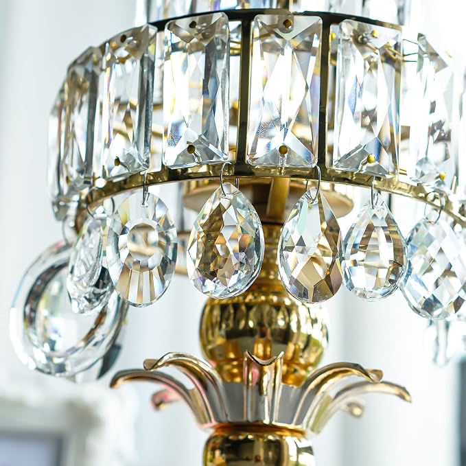 11 Pcs Clear Crystal Prisms Chandelier Lamp Pendants Suncatcher Decor | Crystal Chandelier Lamp Pendants Prisms Balls Suncatcher for Window Home Garden Party Display Decor