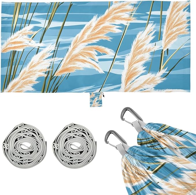 Blue Reeds Camping Hammocks Rope Hammock for Patio Backyard Lounge Base
