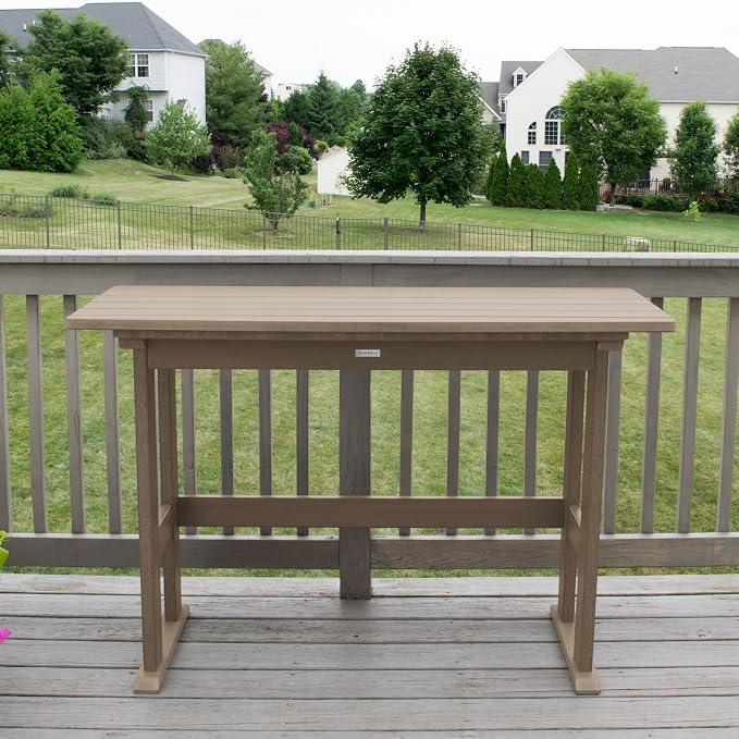 Highwood Lehigh Counter Height Balcony Table, Woodland Brown