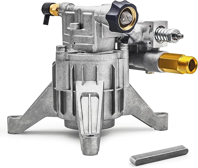 3100 PSI Vertical Pressure Washer Pump Replacement, 7/8" Shaft | 2800-3100PSI High-Pressure Performance,Fits 7/8" Vertical Shaft Engines,Rear Inlet & Outlet,Built for Tough Outdoor Cleaning
