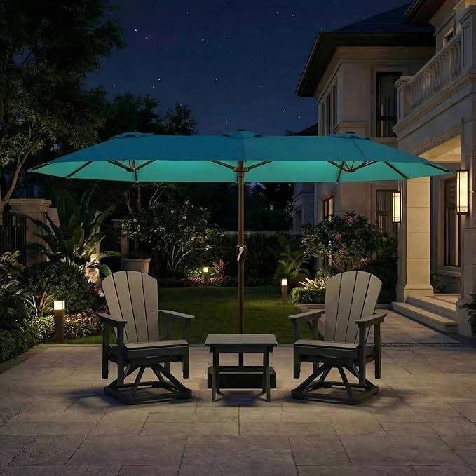 15FT Large Patio Umbrella with Base Included