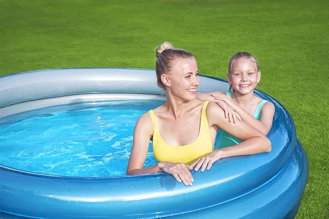 H2OGO! Big Metallic 3-Ring Inflatable Play Pool