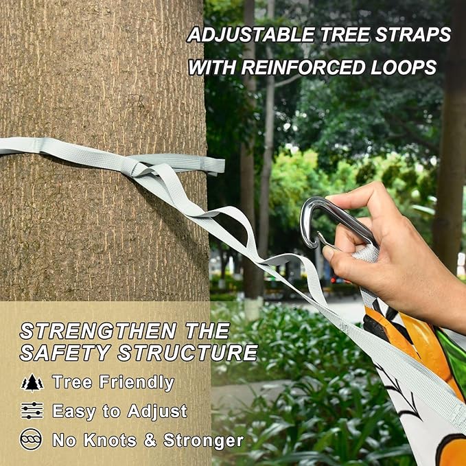 Hammocks for Outside Halloween Elements Camping Hammock Portable Hammocks with Tree Straps and Carry Bag Camping Accessories for Hiking Beach Outdoor