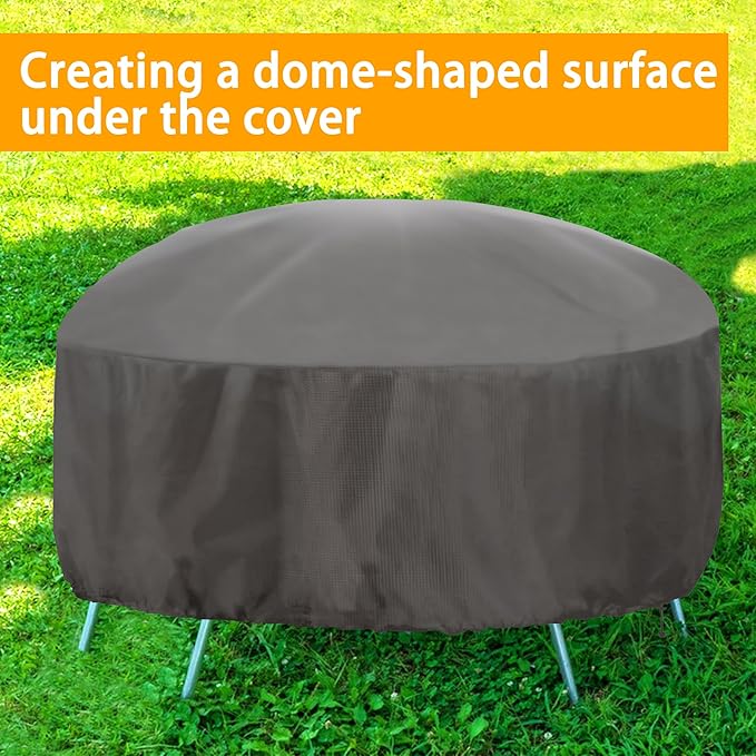 Adnee 34 x 26 Inch Patio Furniture Cover Airbag-Rectangle PP Patio Table Cover Air Pillow-Inflatable Outdoor Furniture Cover Support Prevents Leaves,Water and Snow Pooling