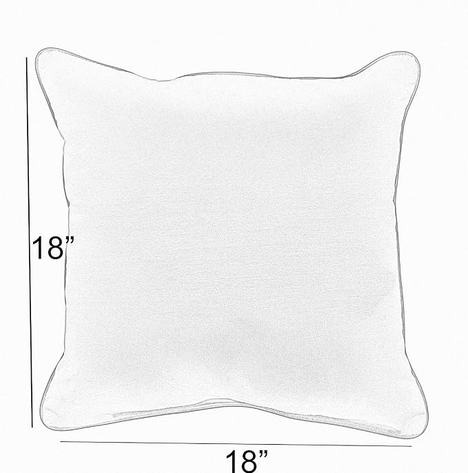 Sorra Home Pendleton Knife Edge Set of 2 Decorative Outdoor Pillow, 18 in, Diamond River Char 2 Pound